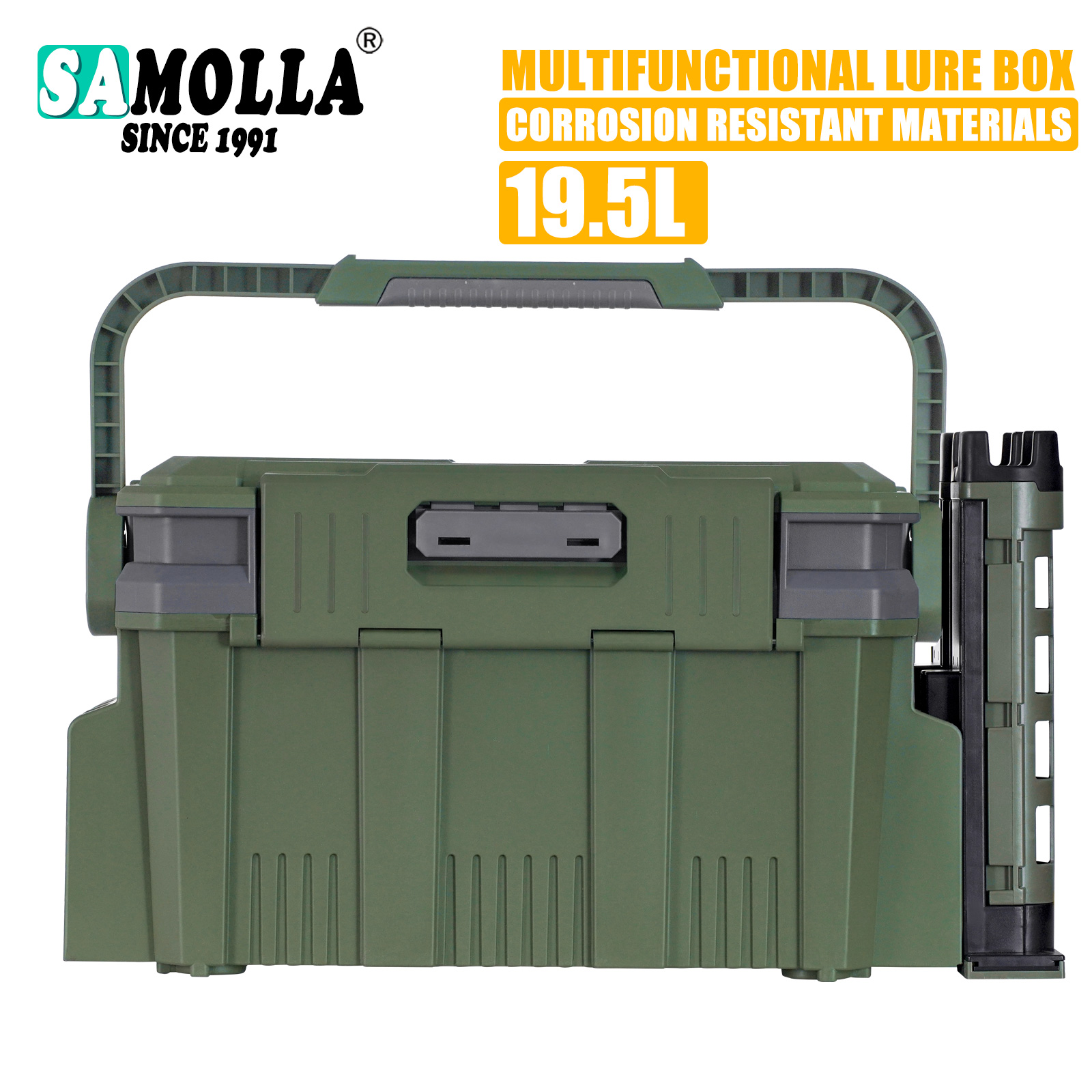 Fishing Kayak Crate - Grande boîte de pêche multifonctionnelle imbibée,
