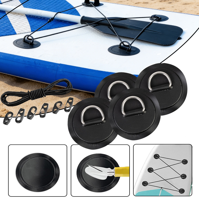 Fishing Kayak Rod Holder - Lot de 4 anneaux en D